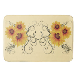 Solblommor Badrumsmatta