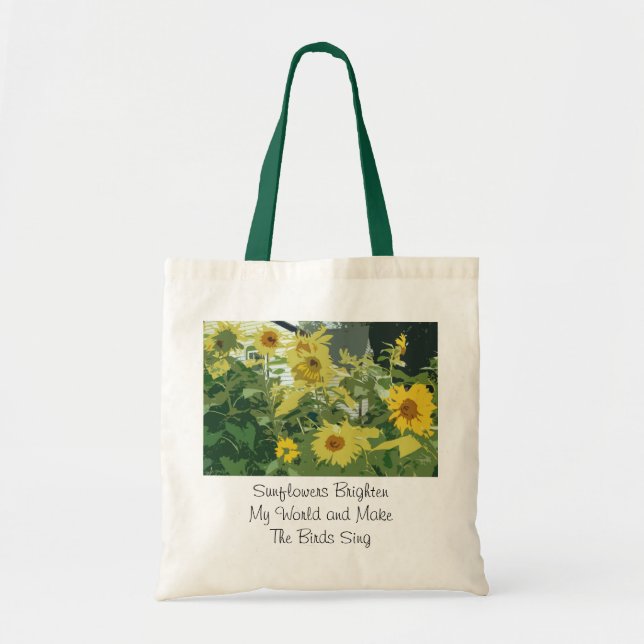 Solblommor Bag Tygkasse (Framsidan)