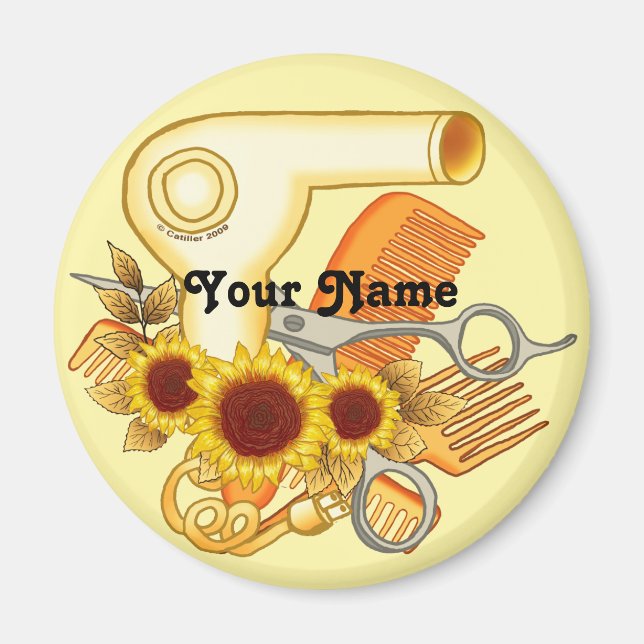 Solblommor Beautician magnet (Framsidan)