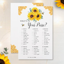 Solblommor Bee Honeycomb Purse Möhippa Game