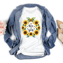 Solblommor Bees Bees Bees Bee du Cute Trendig Insp T Shirt