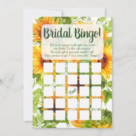 Solblommor Bingo Möhippa Game Inbjudningar