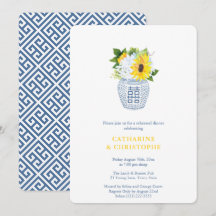 Solblommor Blå och Gult Rehearsal Middag