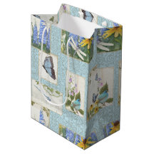 Solblommor Blåa blommor Dragonfly Butterfly Garden