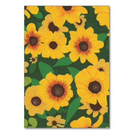 Solblommor, blommigt för anpassningsbar med blixtk bordsnummer