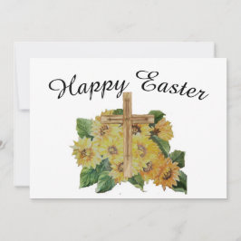 Solblommor blommigt med kor Påsk Helgdag Julkort