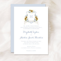 Solblommor Blue Hydrangea Vapensköld Monogram Bröl