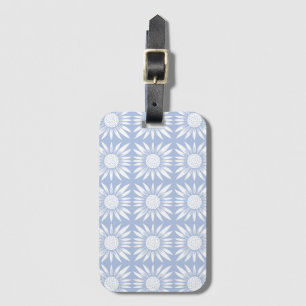 Solblommor Blue White Tile Mönster Bagagebricka