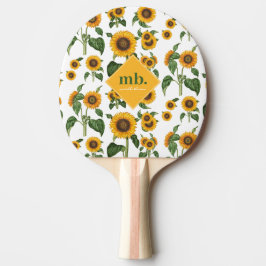 Solblommor Botaniskt Foliage Greenery Pingisracket