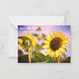 Solblommor botaniskt foto Spara födelsedagen Anteckningskort