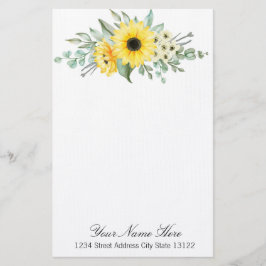 Solblommor Brevpapper