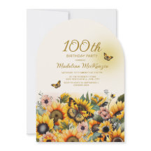 Solblommor Butterflies Arch 100:e Födelsedagsfeste