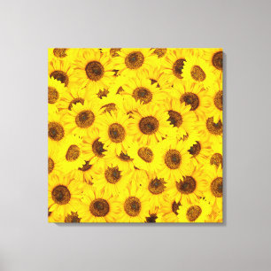 Solblommor Canvastryck