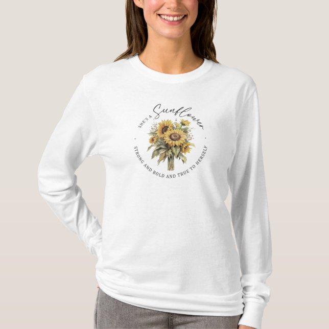 Solblommor, citattskjorta t shirt (Framsida)