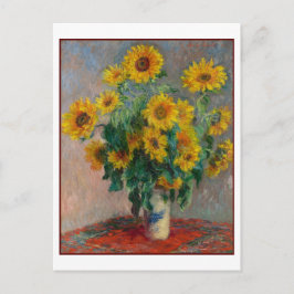 Solblommor Claude Monet Fine Art Persons Life Vykort