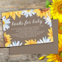 Solblommor Daisy Babysken Bok Kortet Tilläggskort