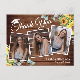 Solblommor Eucalyptus 3 PHOTO Studenten Tack Vykort