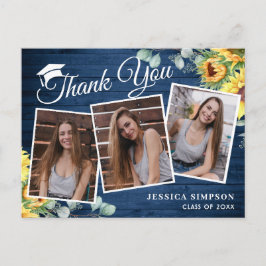 Solblommor Eucalyptus 3 PHOTO Studenten Tack Vykort