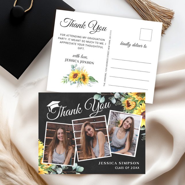 Solblommor Eucalyptus 3 PHOTO Studenten Tack Vykort (Skapare uppladdad)