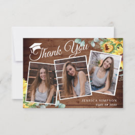 Solblommor Eucalyptus Rustic 3 PHOTO Studenten Tack Kort