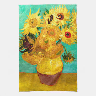 Solblommor (F455) Van Gogh Fine Art Kökshandduk