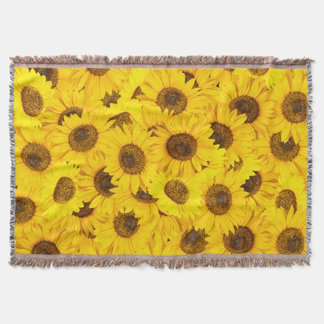Solblommor Filt (Framsidan)