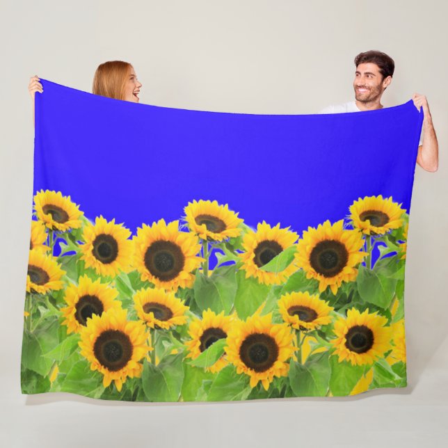 Solblommor Fleece Blanket (På plats)