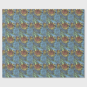 Solblommor Forever - Kids Art för CHOC Presentpapper
