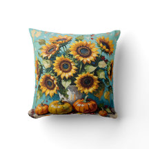 Solblommor från hösten, blommor och palmblommor.