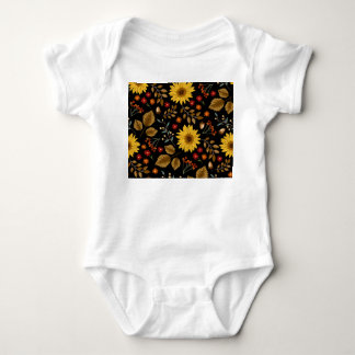 Solblommor från hösten: Maple Black Background T Shirt