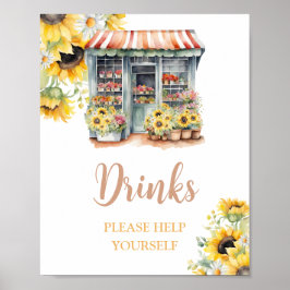 Solblommor från Möhippan Poster