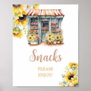 Solblommor från Möhippan Snacks Poster