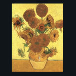 Solblommor från Van Gogh Post-Impressionist Poster<br><div class="desc">Gult är lyckans färg. Det har en speciell innebörd för Van Gogh. Denna målning,  som domineras av gulten i färg,  får oss att känna den energi som sol och viljan att leva med.</div>