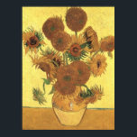 Solblommor från Van Gogh Post-Impressionist Poster<br><div class="desc">Gult är lyckans färg. Det har en speciell innebörd för Van Gogh. Denna målning,  som domineras av gulten i färg,  får oss att känna den energi som sol och viljan att leva med.</div>