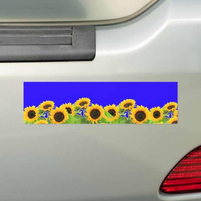 Solblommor - Frihet Ukraina, fred, Ukraina Flagga Bildekal (På Bil)