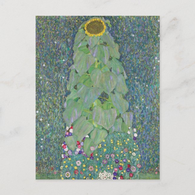 Solblommor | Gustav Klimt Vykort (Framsida)