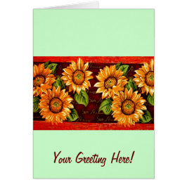 Solblommor Hälsningskort