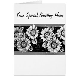 Solblommor Hälsningskort