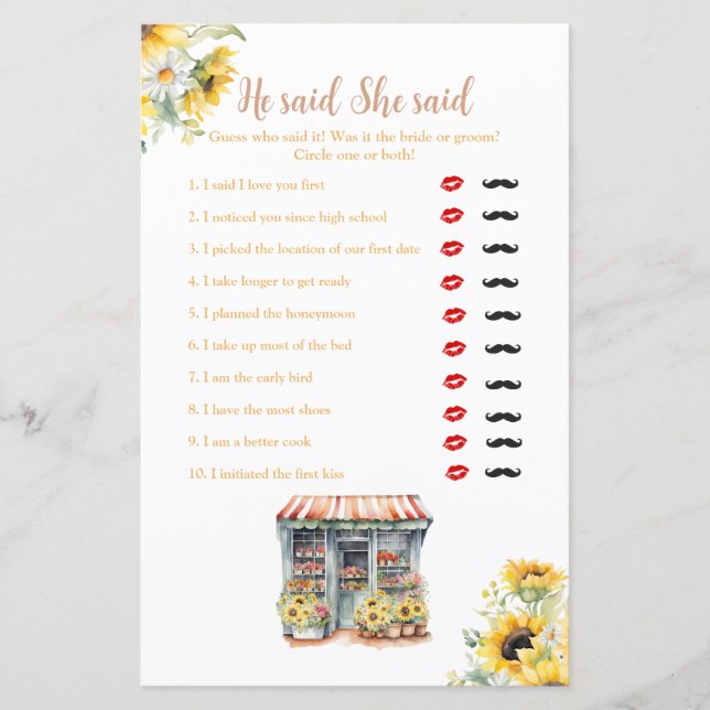 Solblommor hon är borta från marknaden sa hon att  (Framsida)