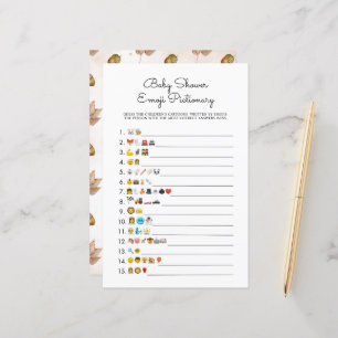 Solblommor - höst Babyskor Emoji Papprare Lakan