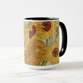 Solblommor (i blått)-Vincent van Gogh Small Mugg