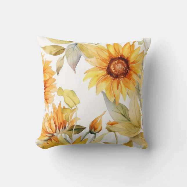 Solblommor i Bloom Kudde (Framsida)
