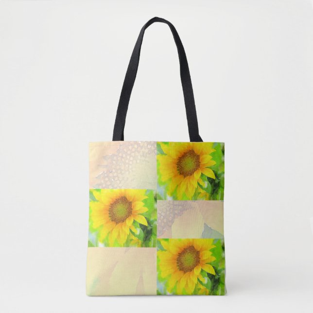 Solblommor i Gulten Bright och Cheery Tygkasse (Framsida)