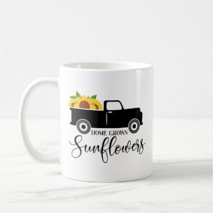 Solblommor i hemmet Cute Lastbil Coffee Mugg