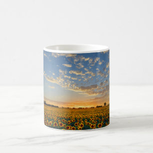 Solblommor i Sunset Kaffemugg