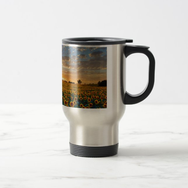 Solblommor i Sunset Resemugg (Höger)