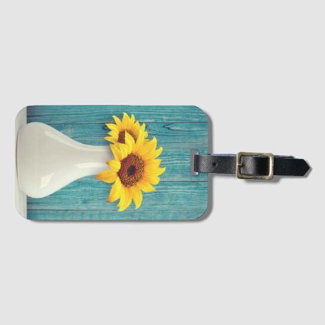 Solblommor i vas bagagebricka (Framsida horisontal)