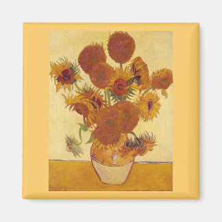 Solblommor i Vas (F454) Van Gogh Fine Art Magnet