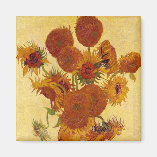 Solblommor i Vas (F454) Van Gogh Fine Art Magnet