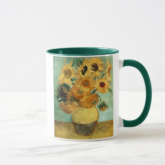 Solblommor i Vas (F455) Van Gogh Fine Art Mugg (Höger)